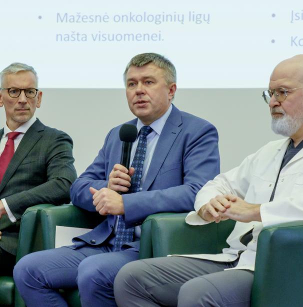 Prof. Tomas Jovaiša, prof. Dalius Jatužis, prof. Laimonas Griškevičius